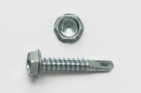 PC834HTM #8 (1/4 HEX) X 3/4 HEX WASHER HEAD UNSLOT TYPE 2 SELF DRILL SCREW ZINC PLATED